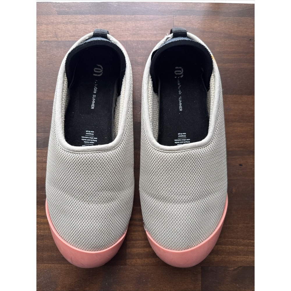 MAHABIS Classic Summer Slippers Womens 38 or 7.5 Tan Peach Slip on